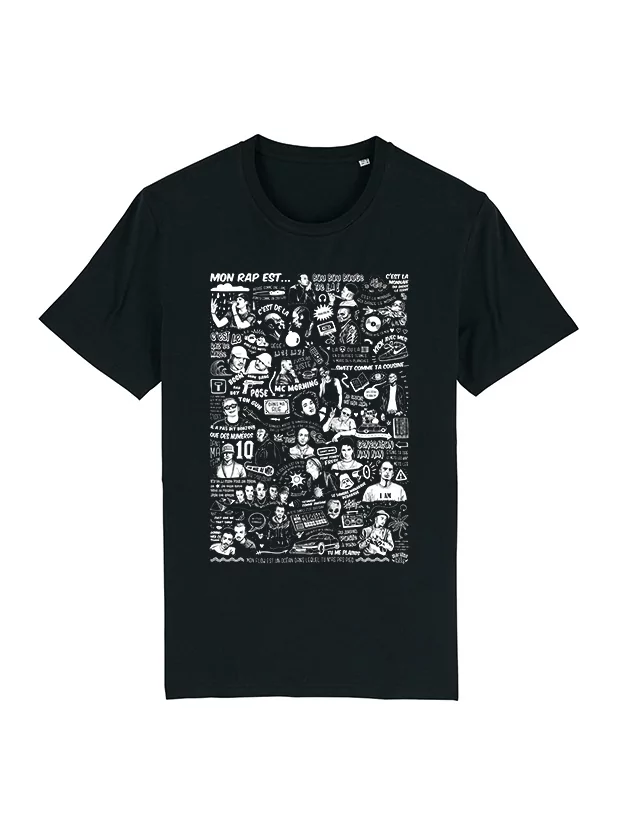 Tshirt Mon Rap est... - The Beef noir de the beef sur Scredboutique.com