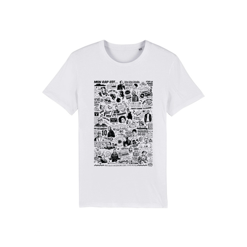 Tshirt Mon Rap est... - The Beef blanc
