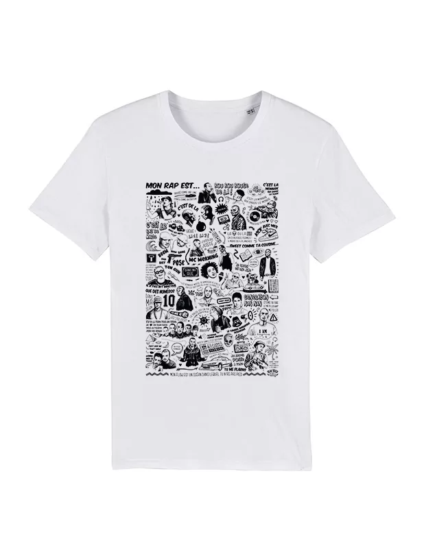 Tshirt Mon Rap est... - The Beef blanc de the beef sur Scredboutique.com
