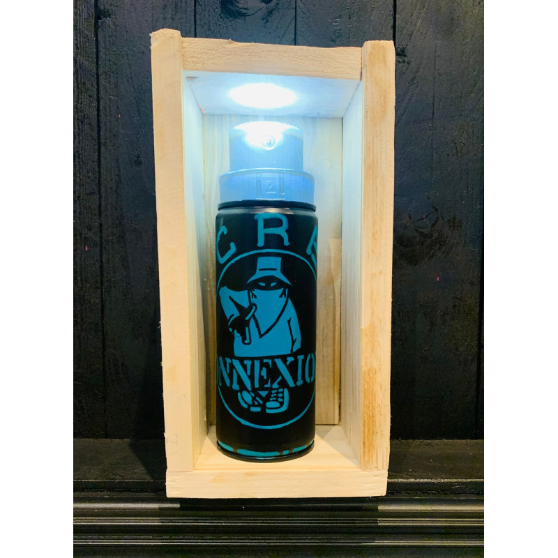 Bombe recyclée Bombartligh lumineuse par LLEARTLIGHT - Classico Bleu foncé