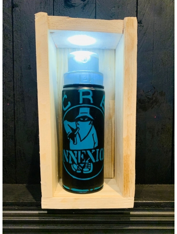 Bombe recyclée Bombartligh lumineuse par LLEARTLIGHT - Classico Bleu foncé