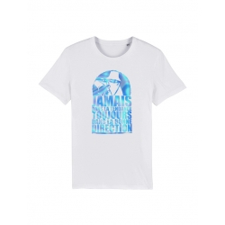 Tshirt Scred Holographic bleu Jamais dans la tendance de scred connexion sur Scredboutique.com