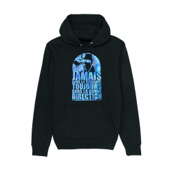 Sweat Capuche Scred Holographic bleu Jamais dans la tendance de scred connexion sur Scredboutique.com