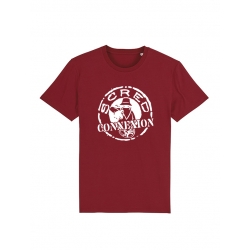 Tee Shirt "Classico" Burgundy logo blanc de scred connexion sur Scredboutique.com
