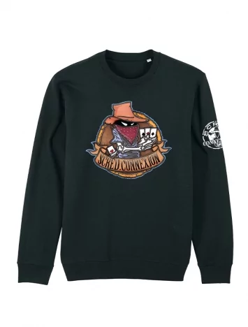 sweat col rond carré d'as bois