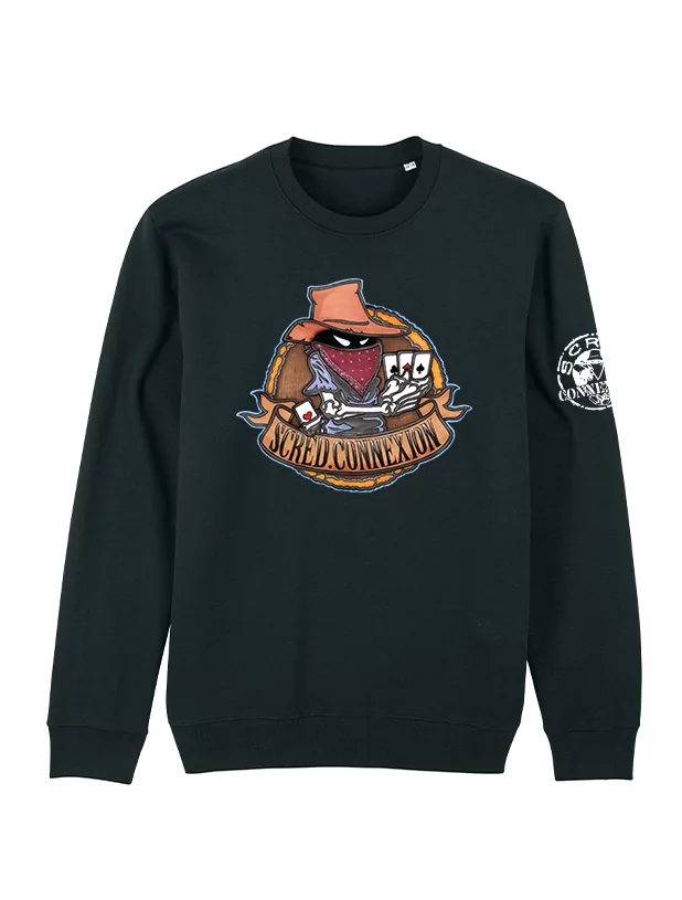 sweat col rond carré d'as bois de scred connexion sur Scredboutique.com