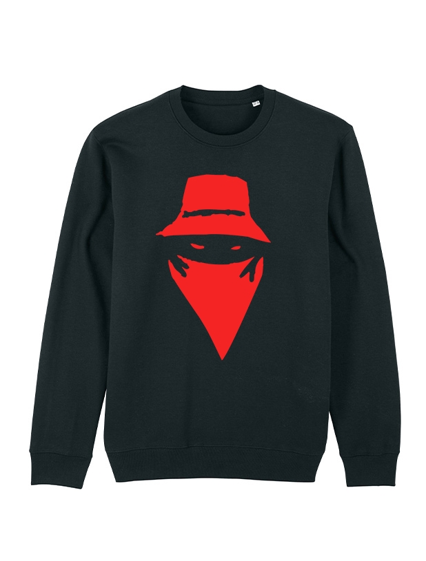 Sweat Col rond Visage impression daim / Scred Boutique - Jamais dans la Tendance 