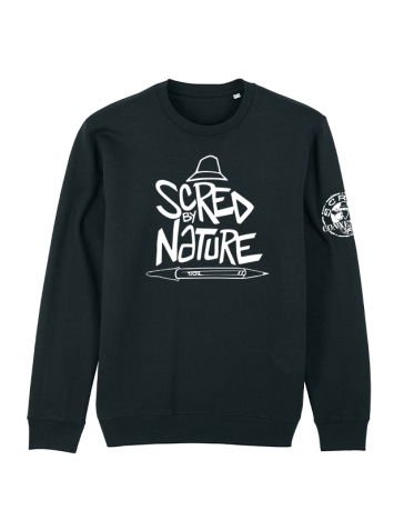 Sweat Col Rond "Scred by Nature"