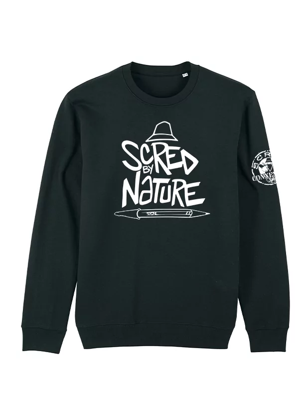 Sweat Col Rond "Scred by Nature" de scred connexion sur Scredboutique.com