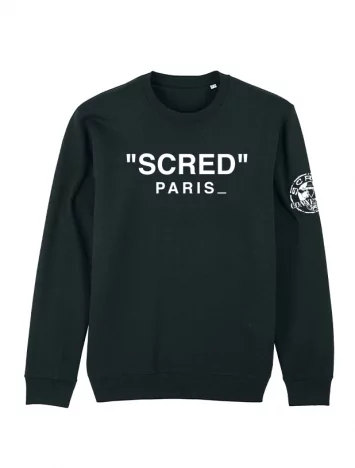 scred connexion Sweat Noir "Simple Scred"