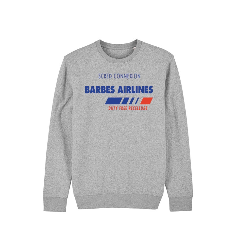 Sweat gris Barbès Airlines