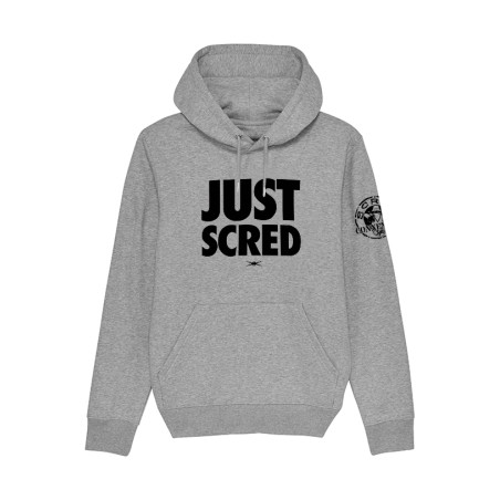 sweat shirt capuche classico de la scred connexion couleur noir logo or