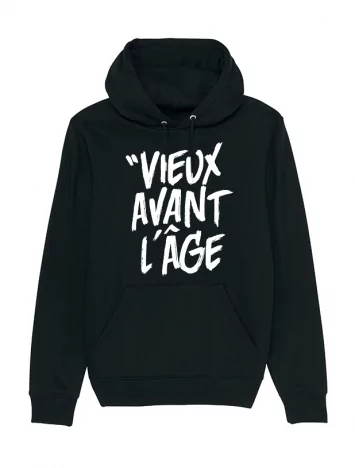 scred connexion Sweat Capuche "Vieux Avant l'Âge"