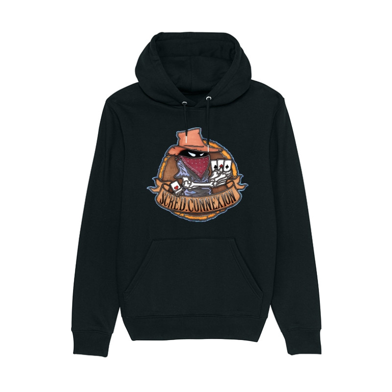 sweat capuche carré d'as bois