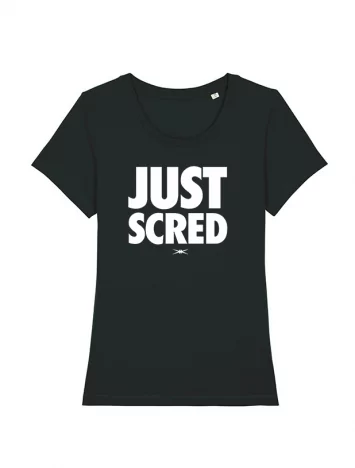 Tee-shirt  femme &quot; Just Scred &quot; noir