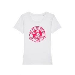 Tee-shirt femme"classico" rose de scred connexion sur Scredboutique.com