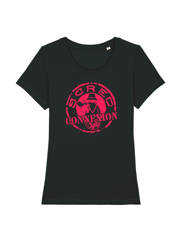 Tee-shirt femme"classico" rose de scred connexion sur Scredboutique.com