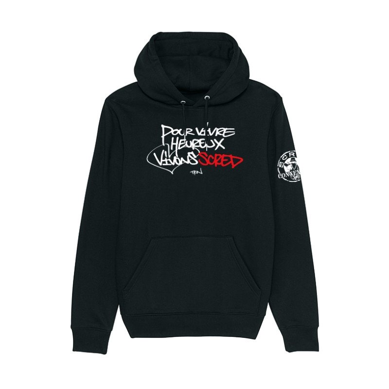 Sweat Capuche Scred Connexion - Vivons Scred