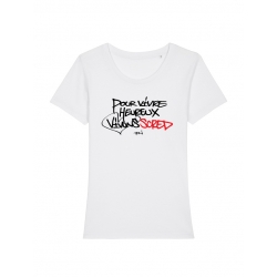 Tshirt Femme Scred Connexion - Vivons Scred de scred connexion sur Scredboutique.com