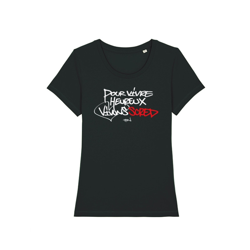 Tshirt Femme Scred Connexion - Vivons Scred