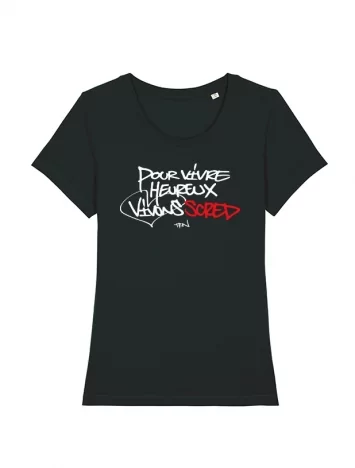 Tshirt Femme Scred Connexion - Vivons Scred