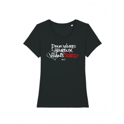 Tshirt Femme Scred Connexion - Vivons Scred de scred connexion sur Scredboutique.com