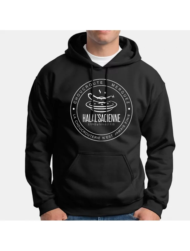 Sweat a capuche Stras & Paillettes modèle 4 Halalsacienne de stras & paillettes sur Scredboutique.com