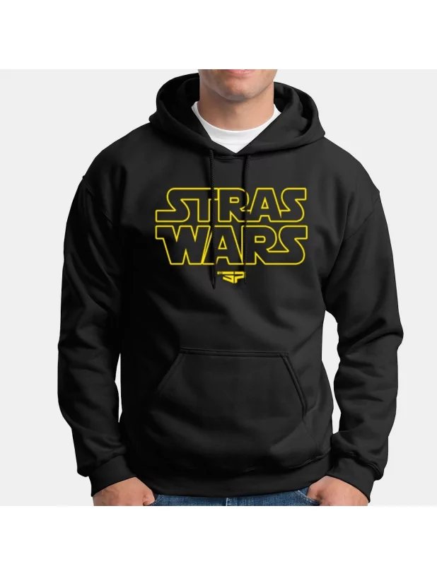Sweat a capuche Stras & Paillettes modèle 8 Stras Wars de stras & paillettes sur Scredboutique.com