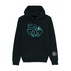 Sweat Capuche Dany Dan Zidan Bleu de dany dan sur Scredboutique.com