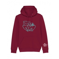 Sweat Capuche Dany Dan Zidan Bleu de dany dan sur Scredboutique.com