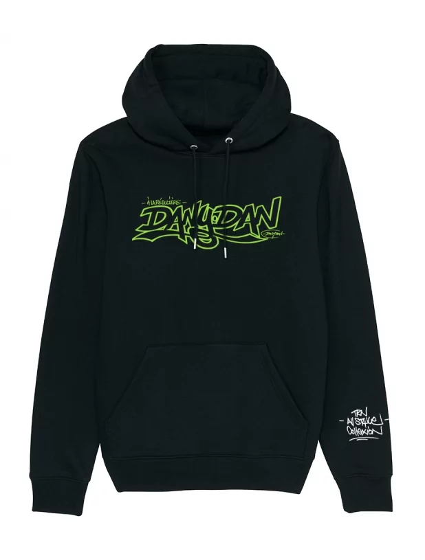 Sweat Capuche Dany Dan - A la régulière vert de dany dan sur Scredboutique.com