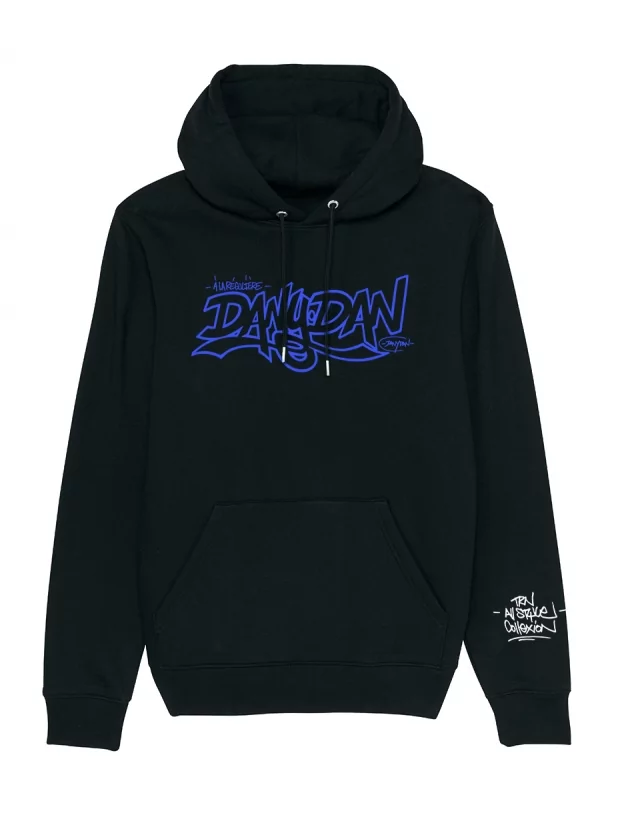 Sweat Capuche Dany Dan - A la régulière bleu de dany dan sur Scredboutique.com