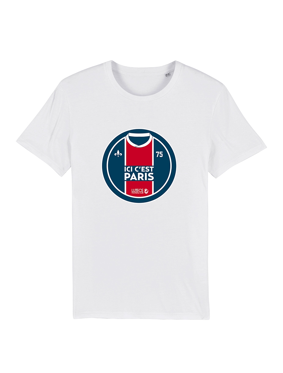 Tshirt Paris Maillot PDP - Lutèce Football Club de amadeus sur Scredboutique.com