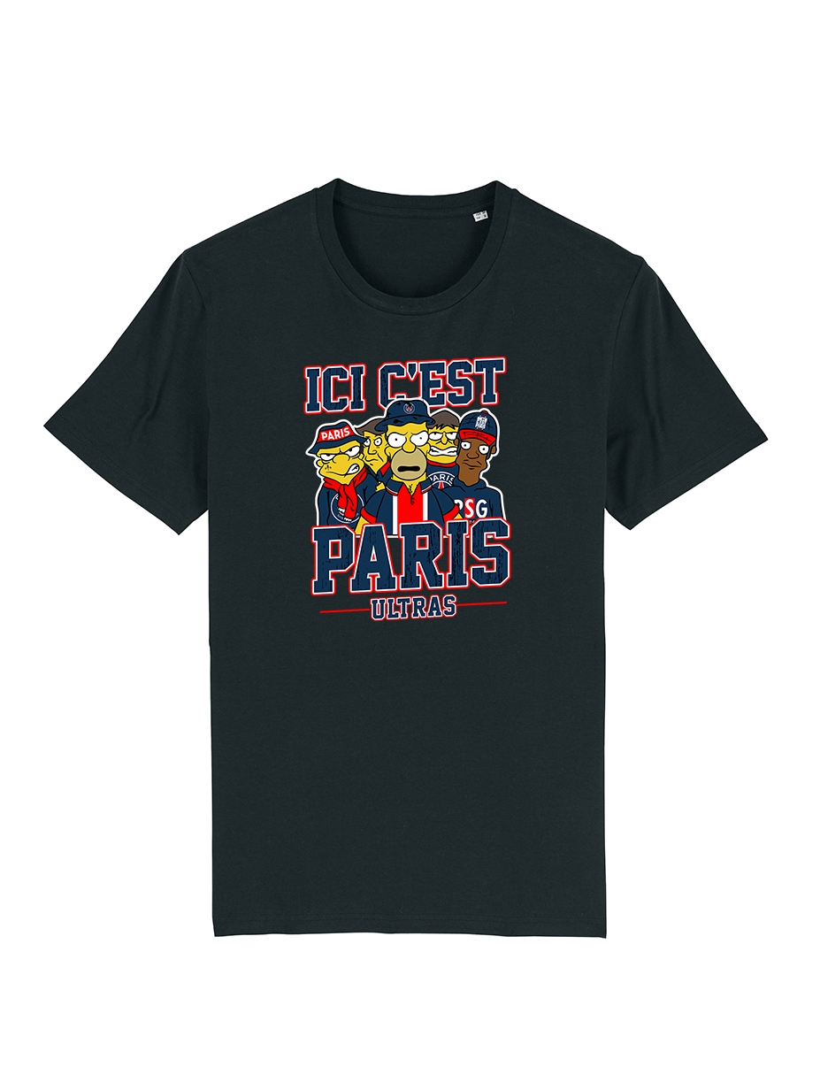 Tshirt Simpsons Hooligans - Lutèce Football Club de amadeus sur Scredboutique.com