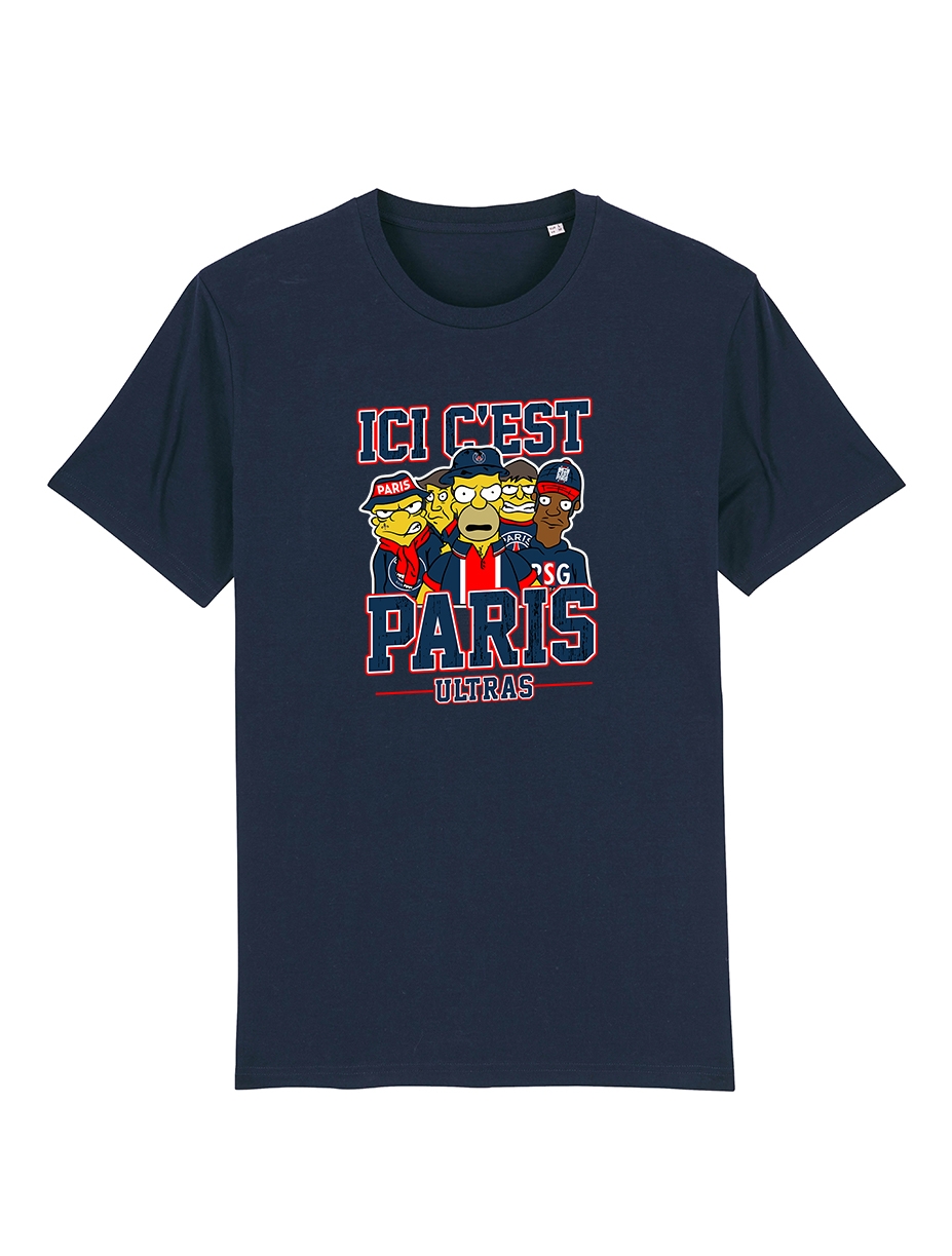 Tshirt Simpsons Hooligans - Lutèce Football Club de amadeus sur Scredboutique.com