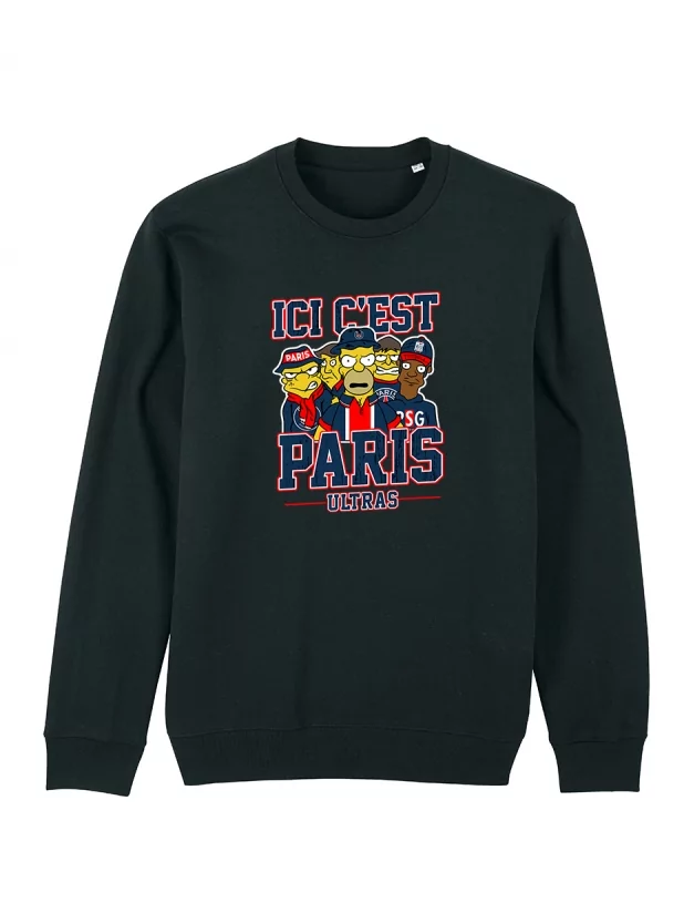 Sweat  Simpsons Hooligans - Lutèce Football Club de amadeus sur Scredboutique.com