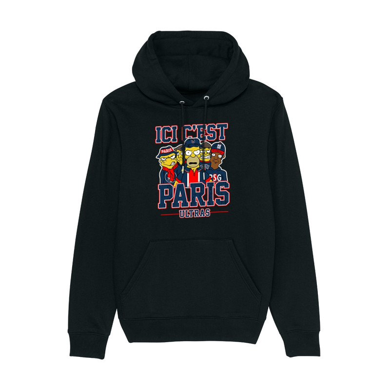 Sweat Capuche  Simpsons Hooligans - Lutèce Football Club