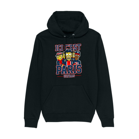 Sweat Capuche  Simpsons Hooligans - Lutèce Football Club