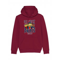 Sweat Capuche  Simpsons Hooligans - Lutèce Football Club de amadeus sur Scredboutique.com