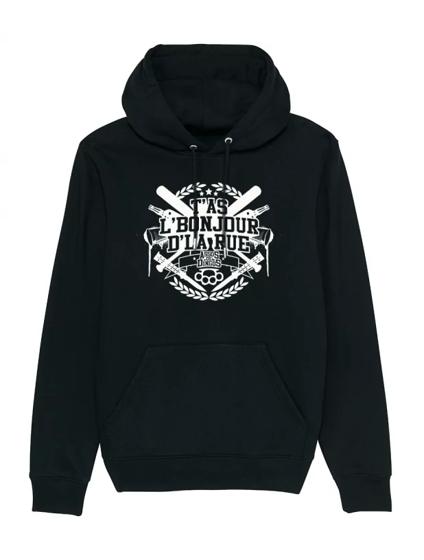 Sweat Capuche Freko T'as l' bonjour d'la rue de freko sur Scredboutique.com