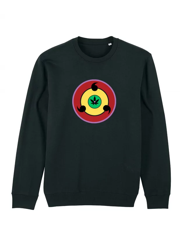 Sweat Weedjutsu  Rouge Jaune Vert de weedjutsu sur Scredboutique.com