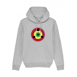 Sweat Capuche Weedjutsu  Rouge Jaune Vert de weedjutsu sur Scredboutique.com