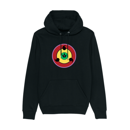 Sweat Capuche Weedjutsu  Rouge Jaune Vert