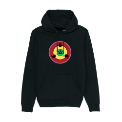 Sweat Capuche Weedjutsu  Rouge Jaune Vert de weedjutsu sur Scredboutique.com