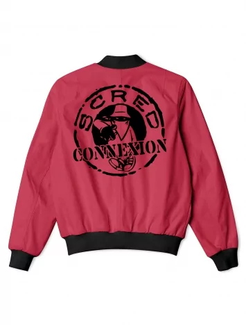 scred connexion Bombers Matelassé Classico Bordeaux logo Noir