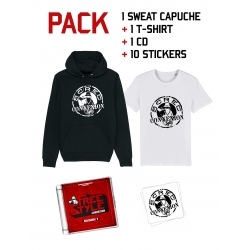 Pack "Classico" (Sweat, T-shirt, CD, Stickers) de scred connexion sur Scredboutique.com