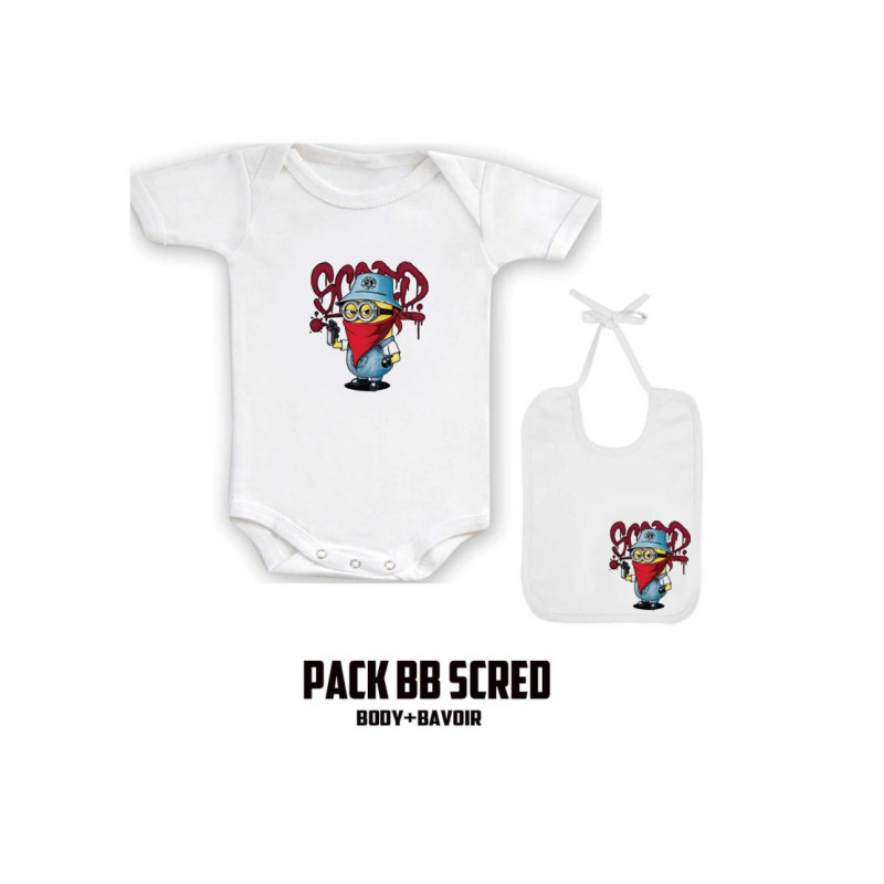 Pack "BaBy Scred" Blanc logo mini
