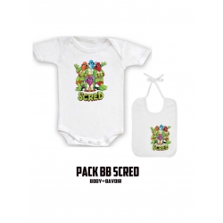 Pack "BaBy Scred" Blanc turtle de scred connexion sur Scredboutique.com