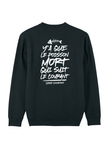scred connexion Sweat Scred - Poisson Mort Dos