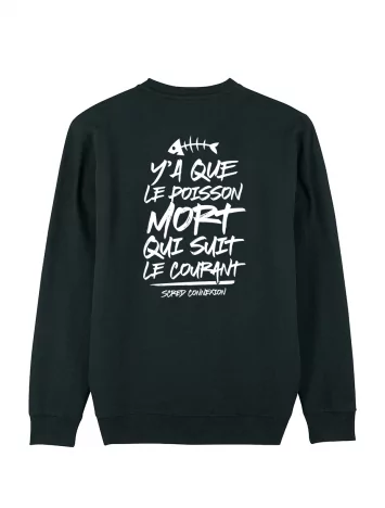 scred connexion Sweat Scred - Poisson Mort Dos